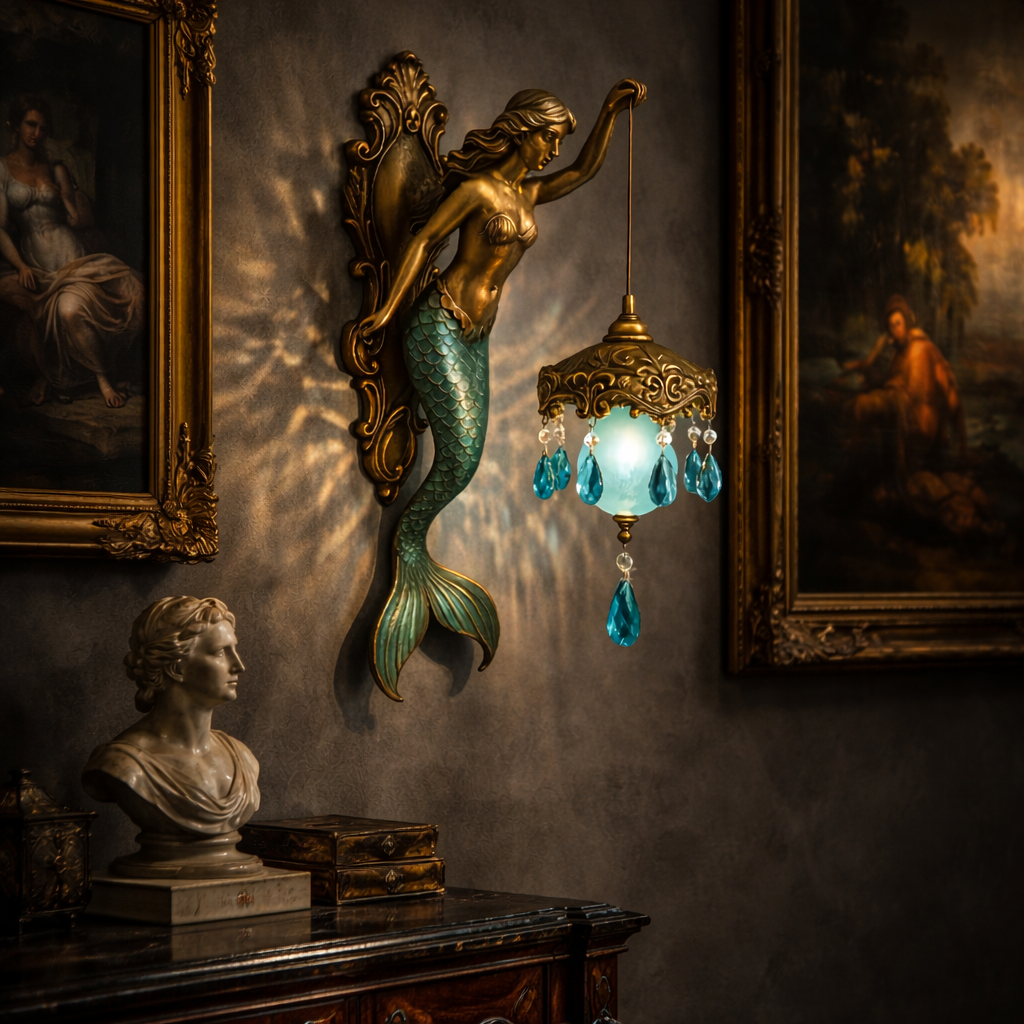 Mermaid Glow Wall Lamp - Luminara Luxe