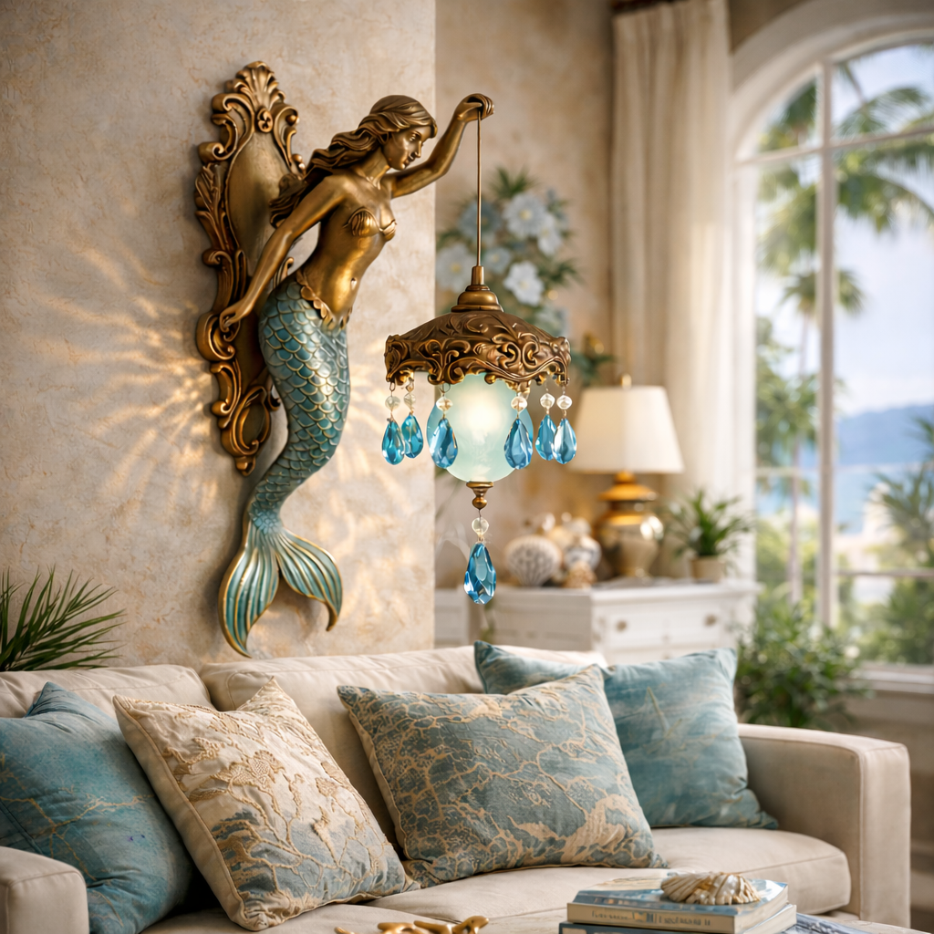 Mermaid Glow Wall Lamp - Luminara Luxe