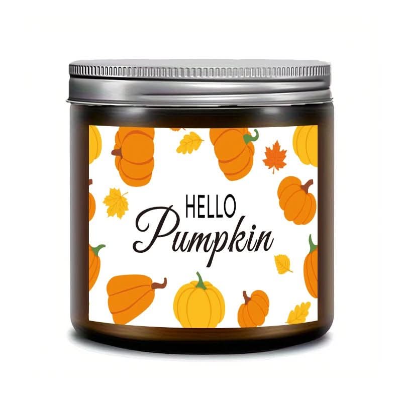 Autumn Candle - LuxeGlow Soy Wax with Seasonal Design