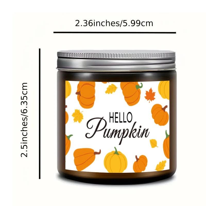 Autumn Candle - LuxeGlow Soy Wax with Seasonal Design