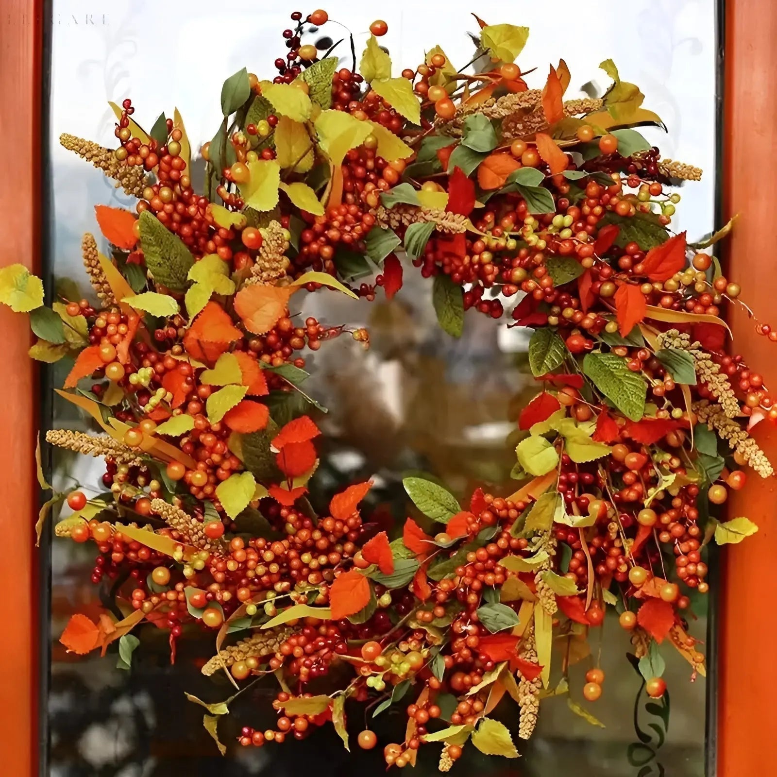 Autumn Rattan Wreath - LuxeLeaf Decor