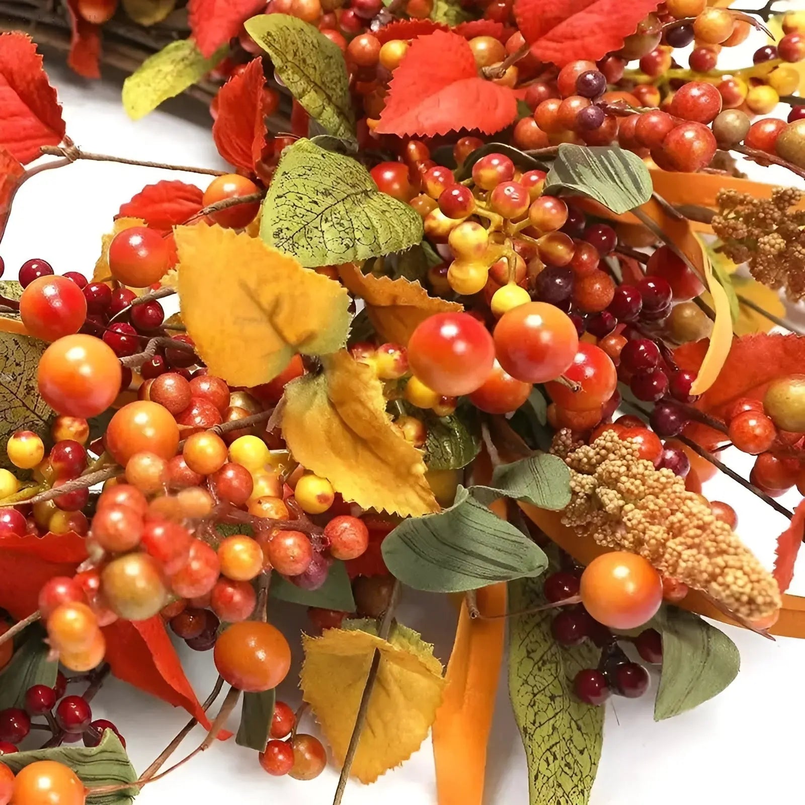 Autumn Rattan Wreath - LuxeLeaf Decor