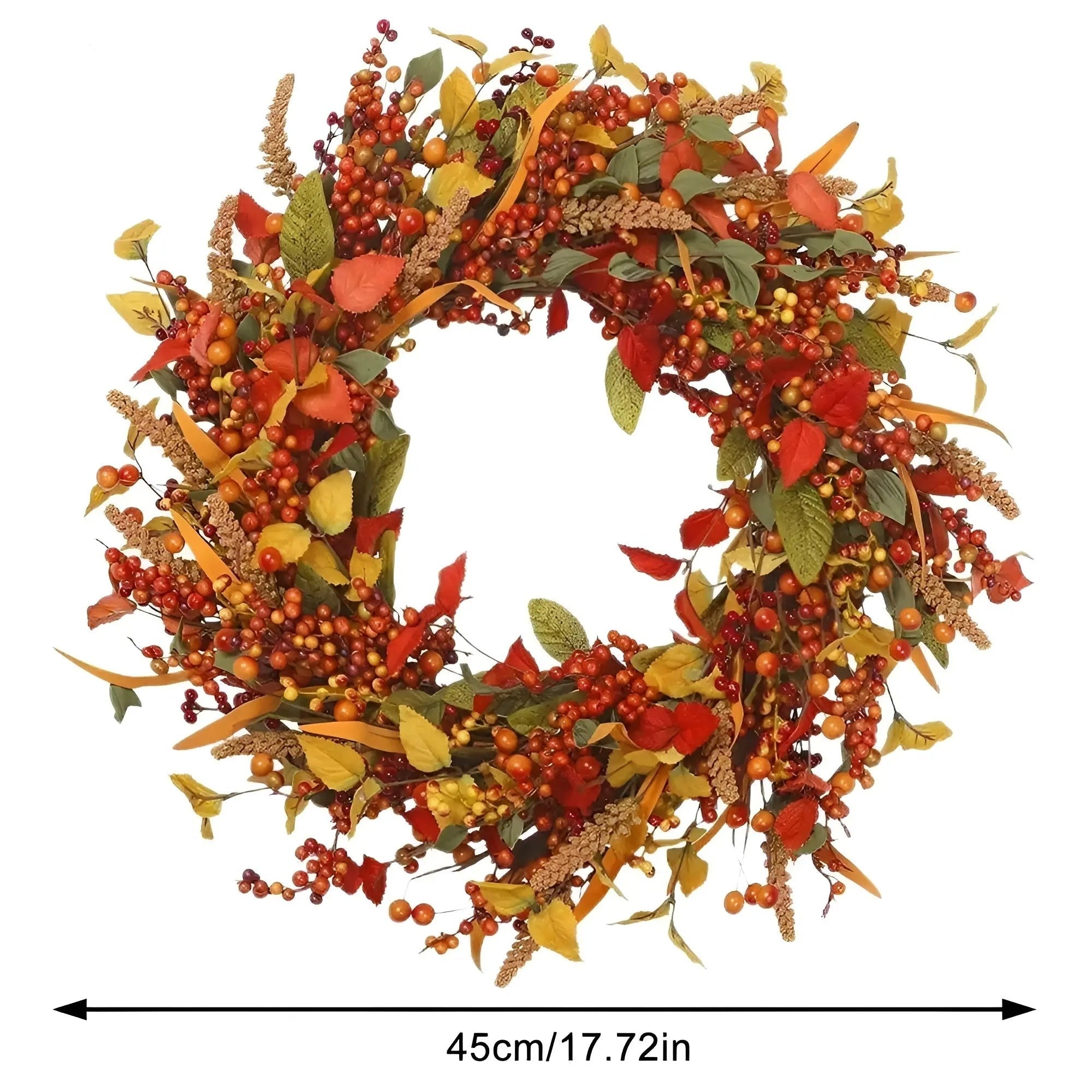 Autumn Rattan Wreath - LuxeLeaf Decor