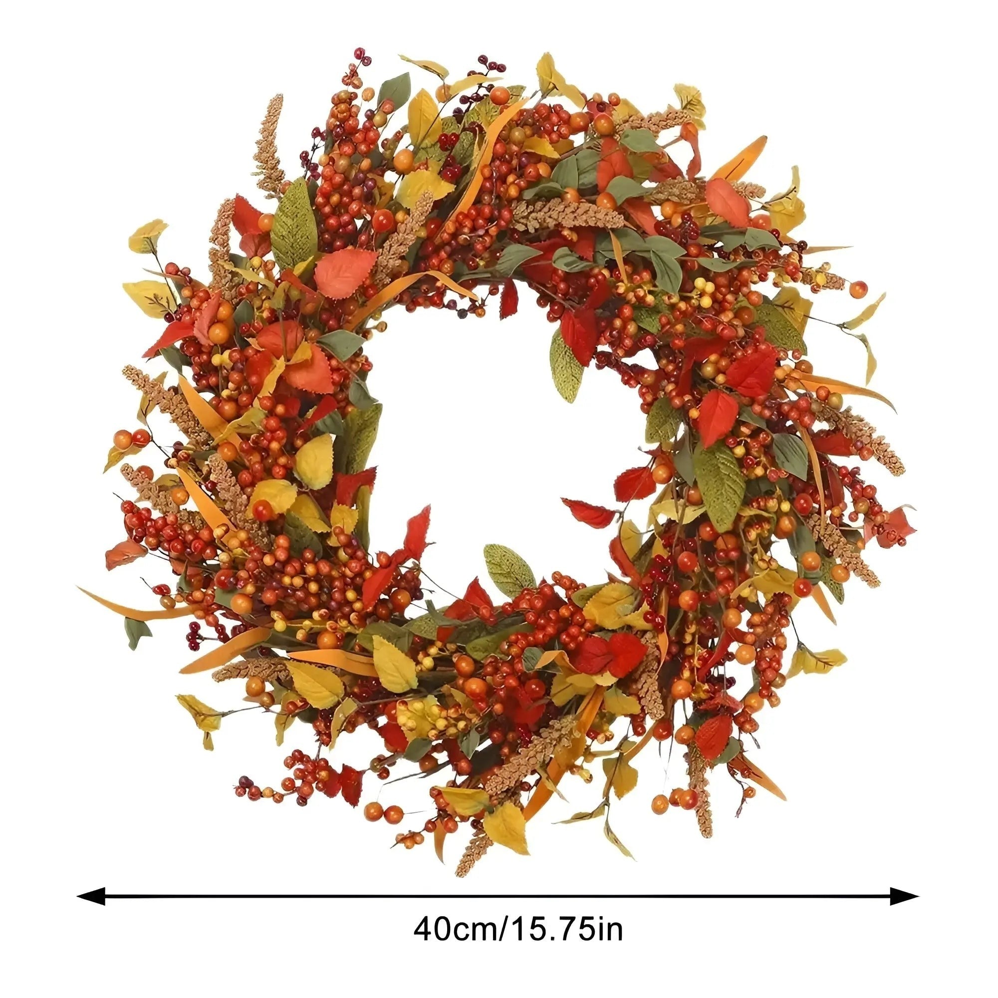 Autumn Rattan Wreath - LuxeLeaf Decor