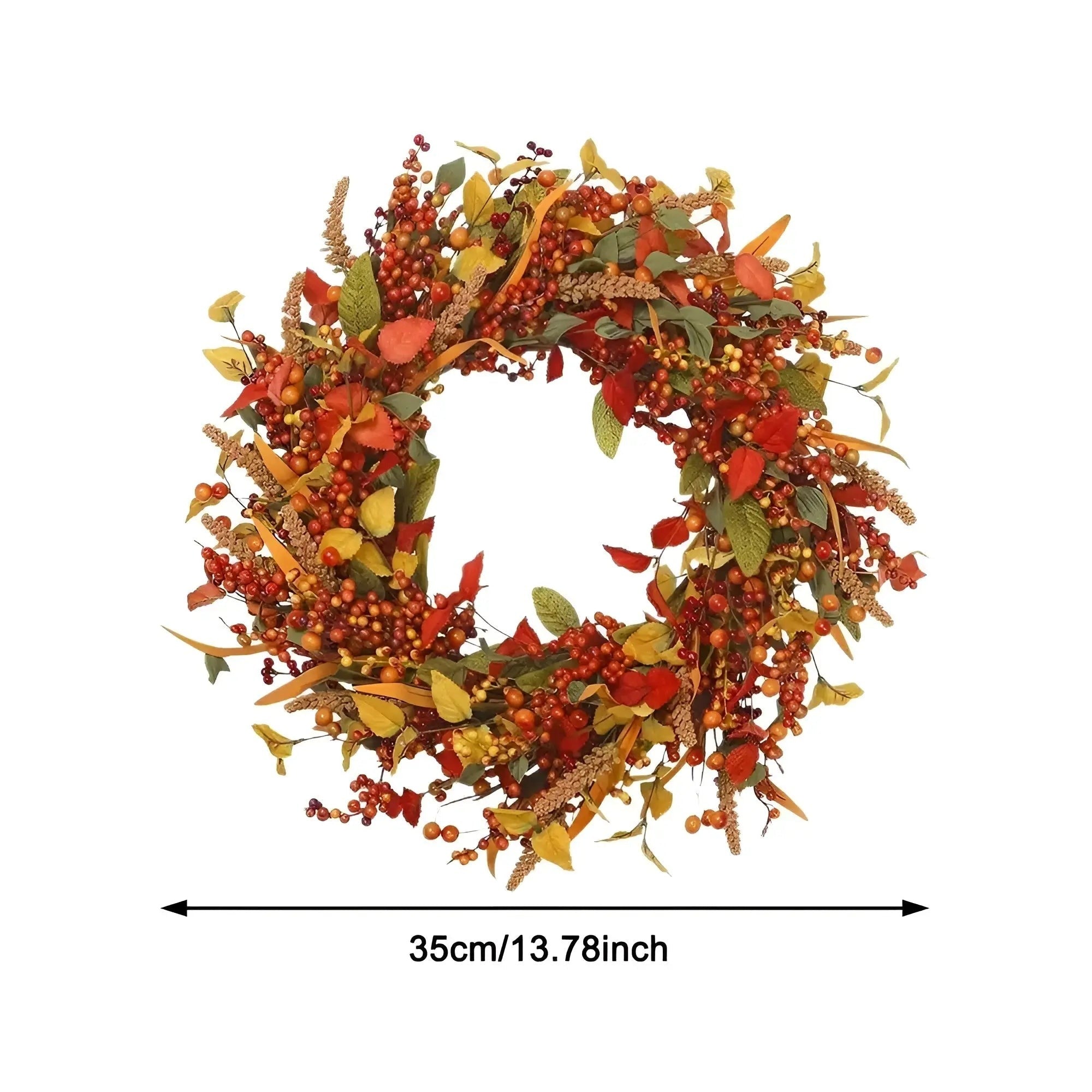 Autumn Rattan Wreath - LuxeLeaf Decor