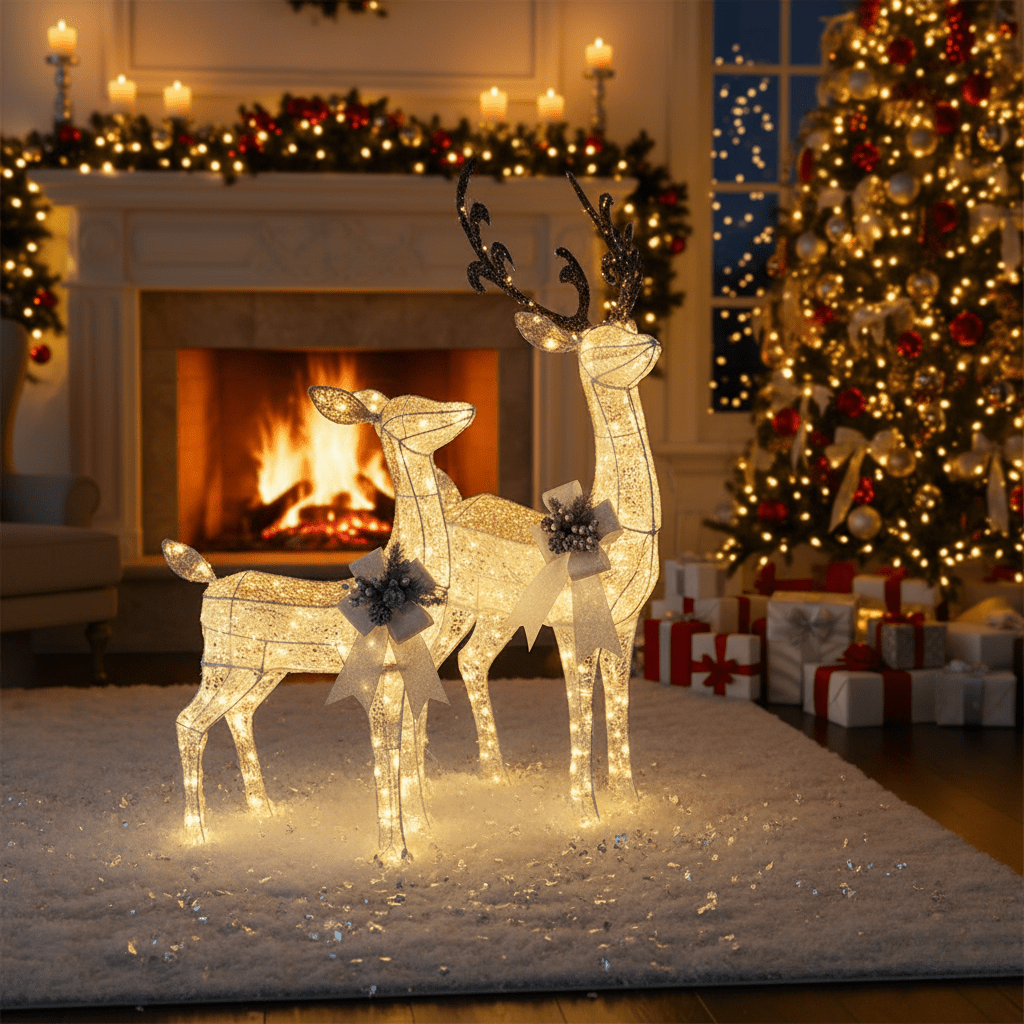 Twinkle Hooves – Luminous Reindeer LED Lights by GlowNest