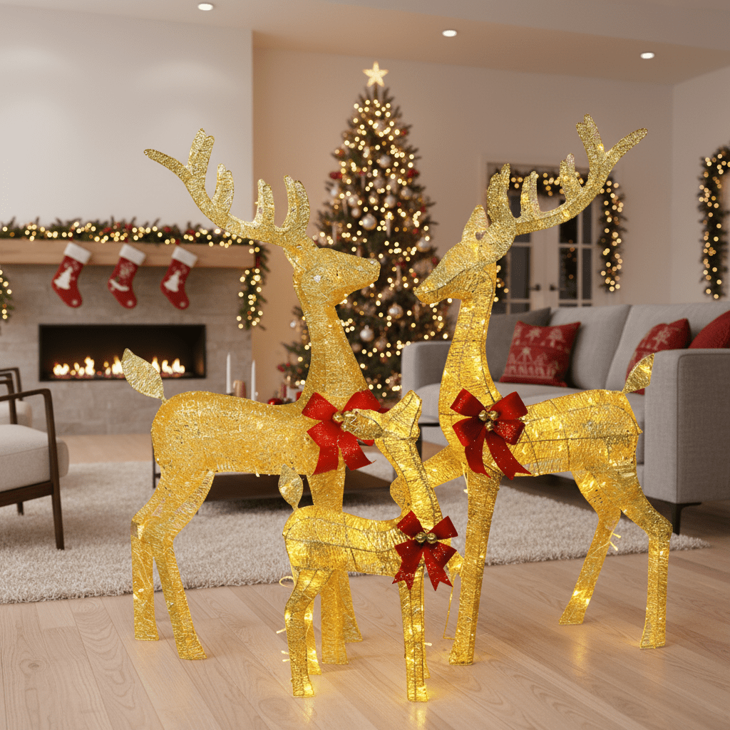 Twinkle Hooves – Luminous Reindeer LED Lights by GlowNest