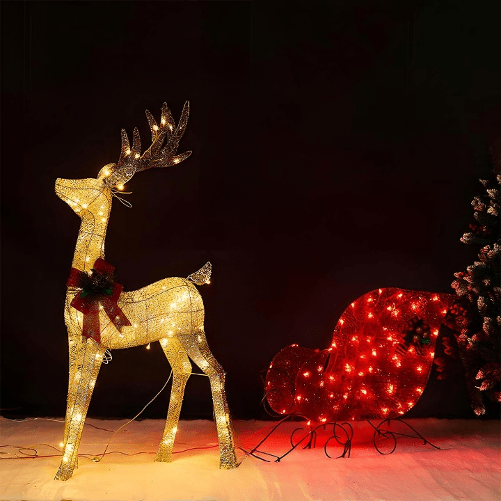 Twinkle Hooves – Luminous Reindeer LED Lights by GlowNest