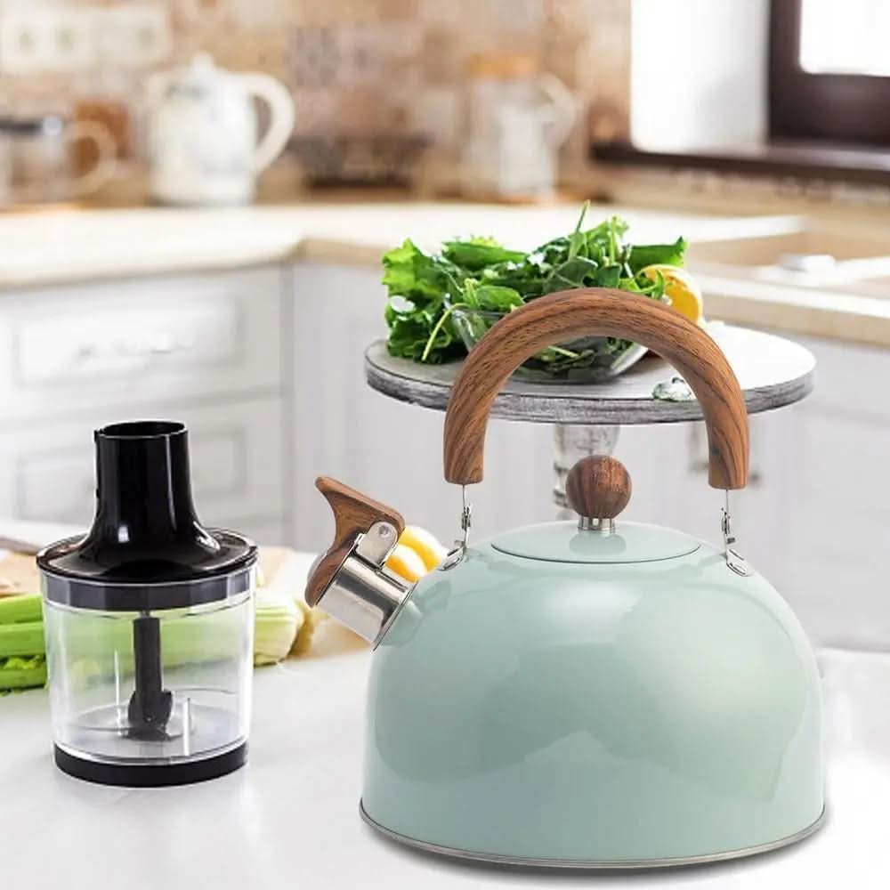 Stainless Steel Kettle - LuxeCraft 3L with Soft Grip Handle
