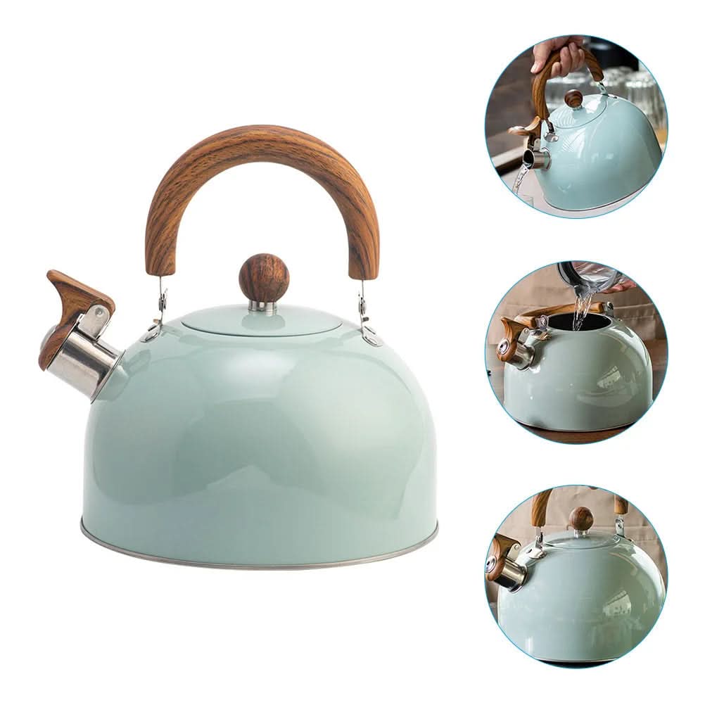 Stainless Steel Kettle - LuxeCraft 3L with Soft Grip Handle