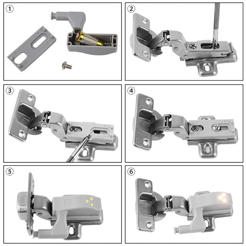 LED Sensor Light Set - LuminaGuard, 10 Pack