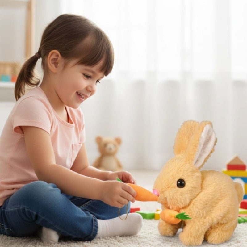 Bouncing Bunny Plush Toy - JoyfulHopper