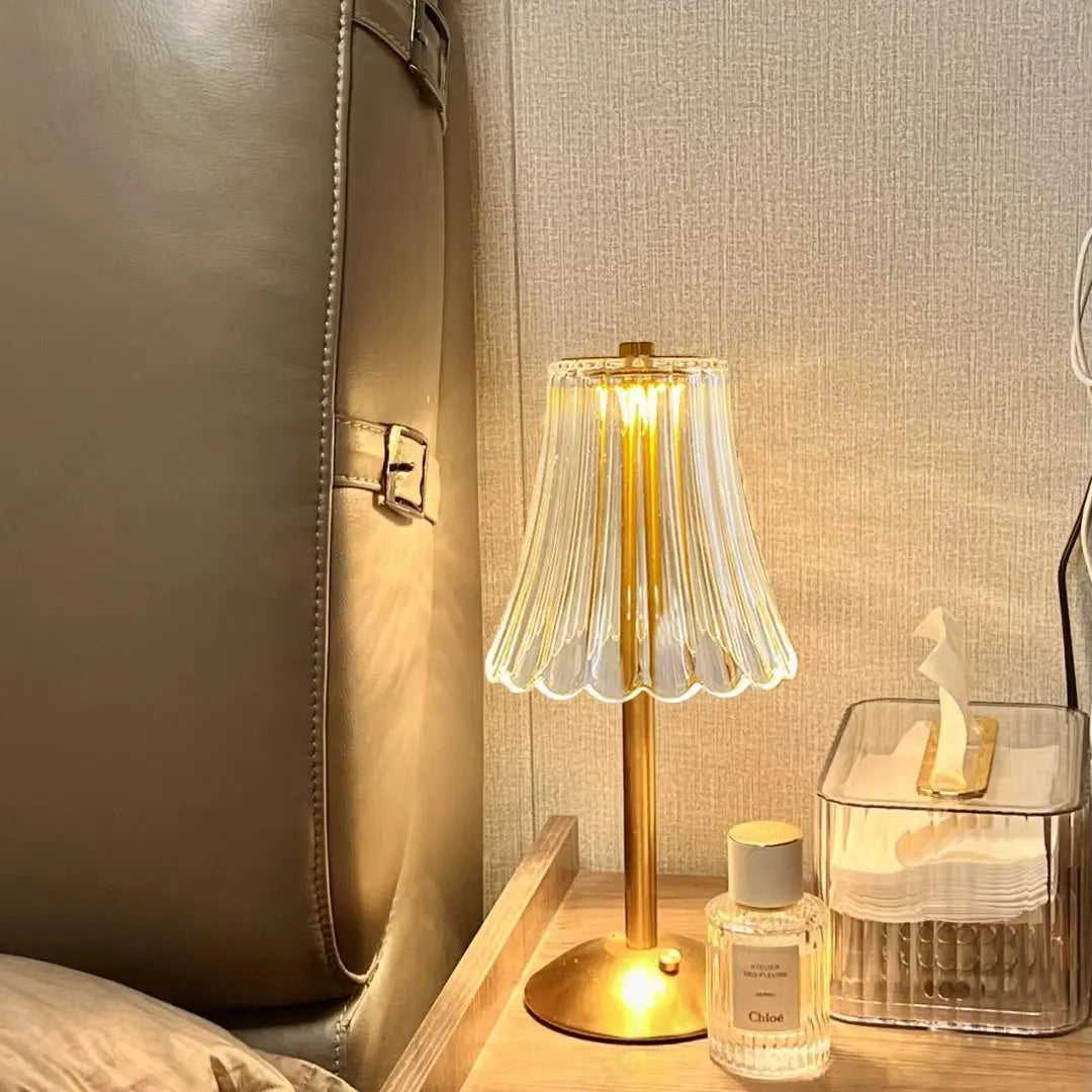 Dimmable Crystal Wireless Table Lamp - LuxeGlow