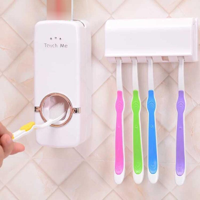 Automatic Toothpaste Dispenser Set - LuxeBath Essentials