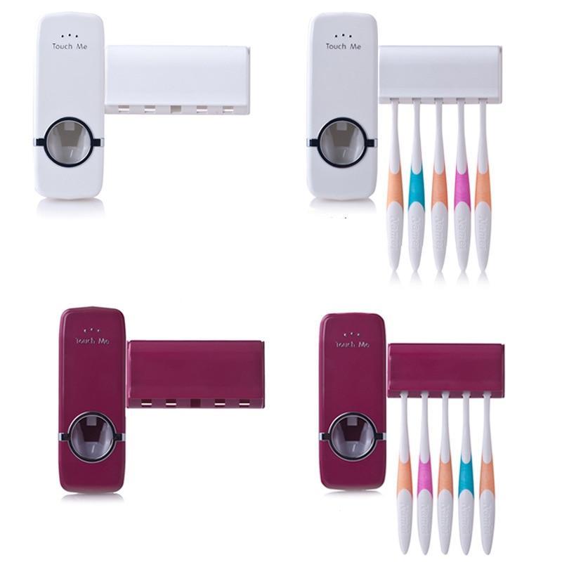 Automatic Toothpaste Dispenser Set - LuxeBath Essentials