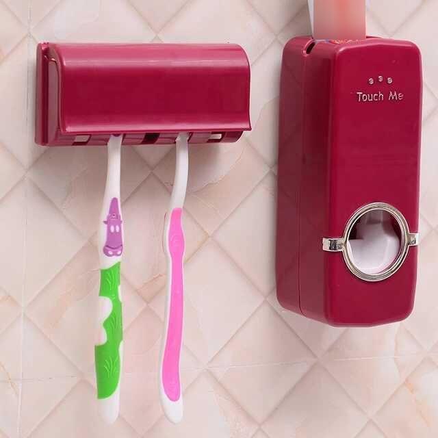 Automatic Toothpaste Dispenser Set - LuxeBath Essentials