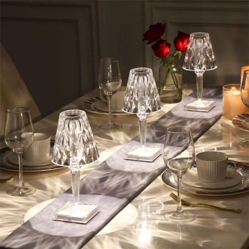 Crystal Elegance Table Lamp - LuxeAura