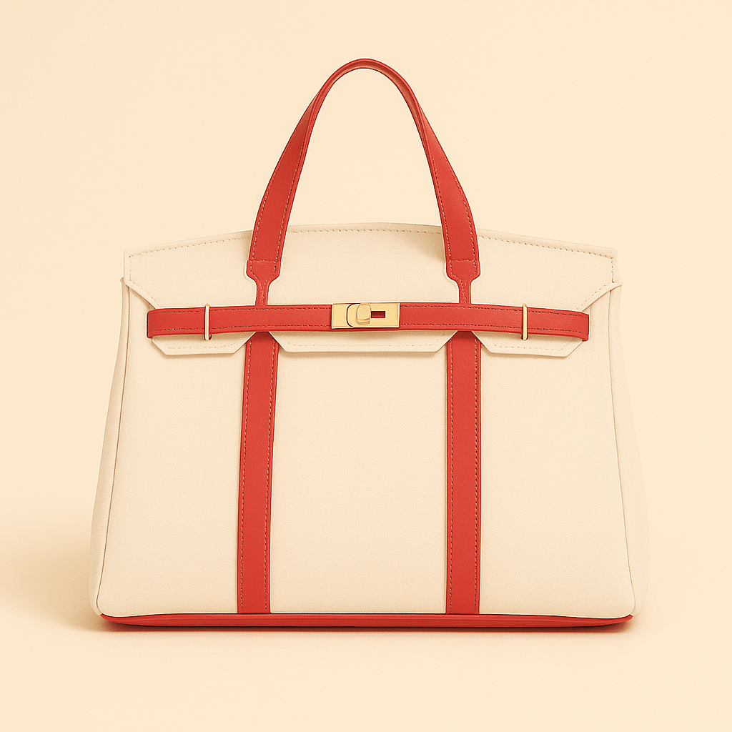 Canvas Tote Bag - LuxeCraft with Stylish Steel Accents