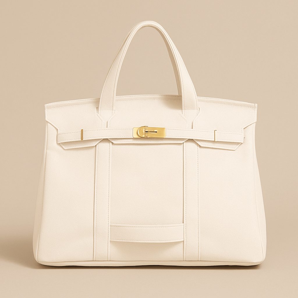 Canvas Tote Bag - LuxeCraft with Stylish Steel Accents
