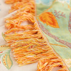 Cotton Reversible Blanket - LuxeBoho Weave with Jacquard Design