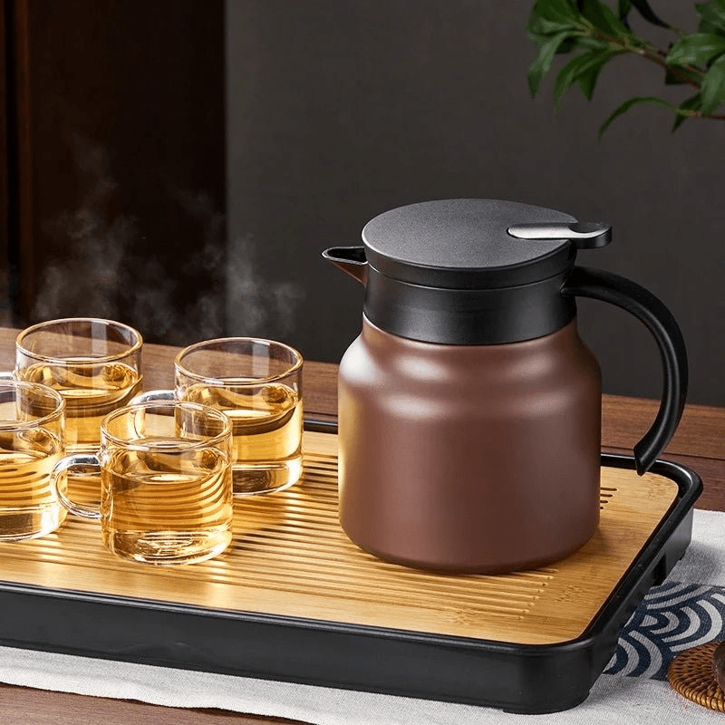 Tea Infuser Pot - LuxeBlend Insulated Teapot with Ceramic Strainer