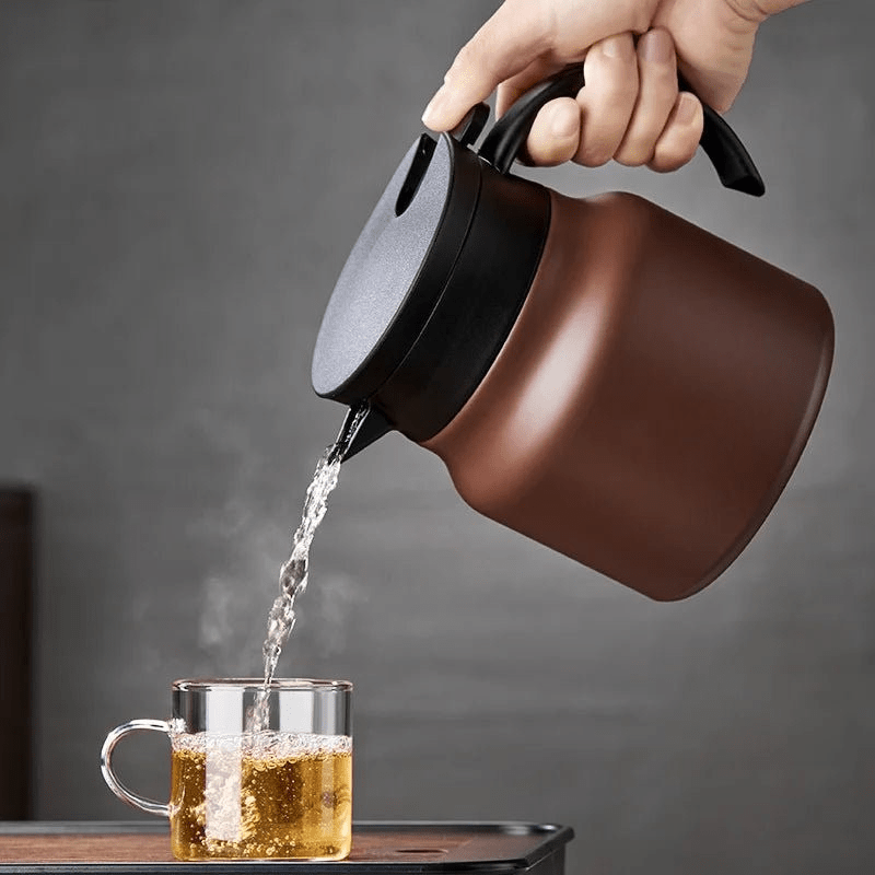 Tea Infuser Pot - LuxeBlend Insulated Teapot with Ceramic Strainer