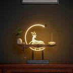 Serene White Deer Incense Lamps – TranquilGlow