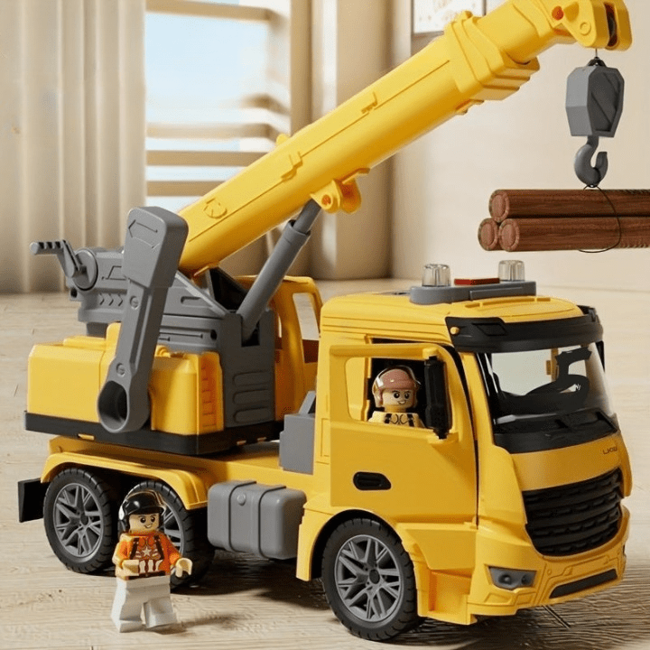 Crane Truck Toy with Light and Sound - PlayCraft Toys