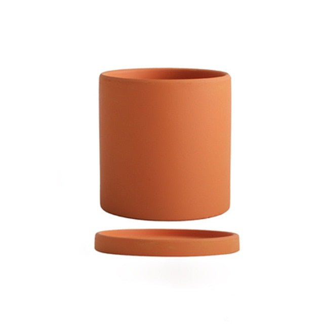 Ceramic Flower Pot with Drainage Saucer - LuxePlanters