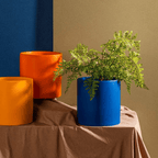 Ceramic Flower Pot with Drainage Saucer - LuxePlanters