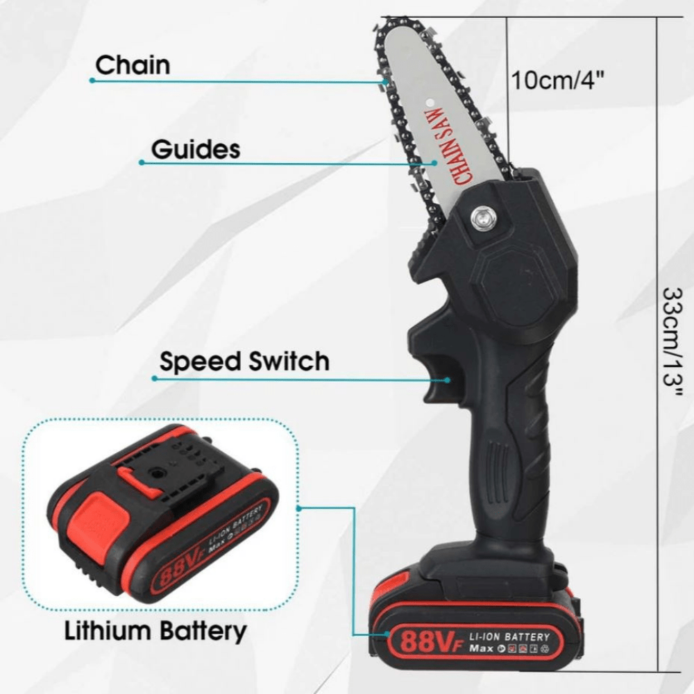 PowerCut Pro - Lightweight Electric Battery Chainsaw