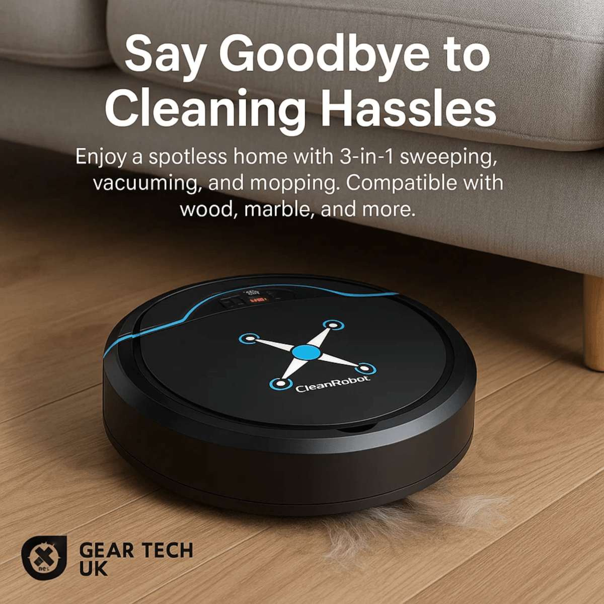 SmartClean Robot - Advanced Vacuum & Mop for Effortless Floors