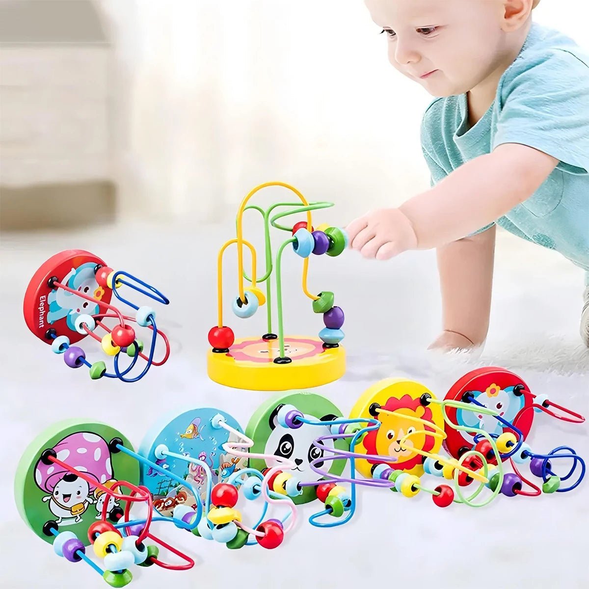 Wooden Bead Maze - Sensory Play by PlayNest