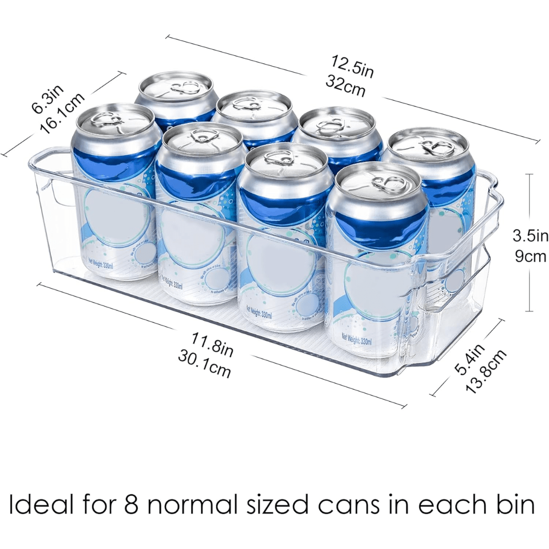 ClearStack - Transparent Kitchen Storage Boxes for Organized Refrigerators