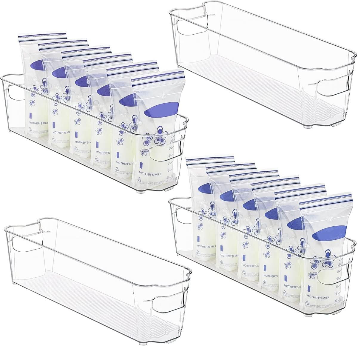 ClearStack - Transparent Kitchen Storage Boxes for Organized Refrigerators
