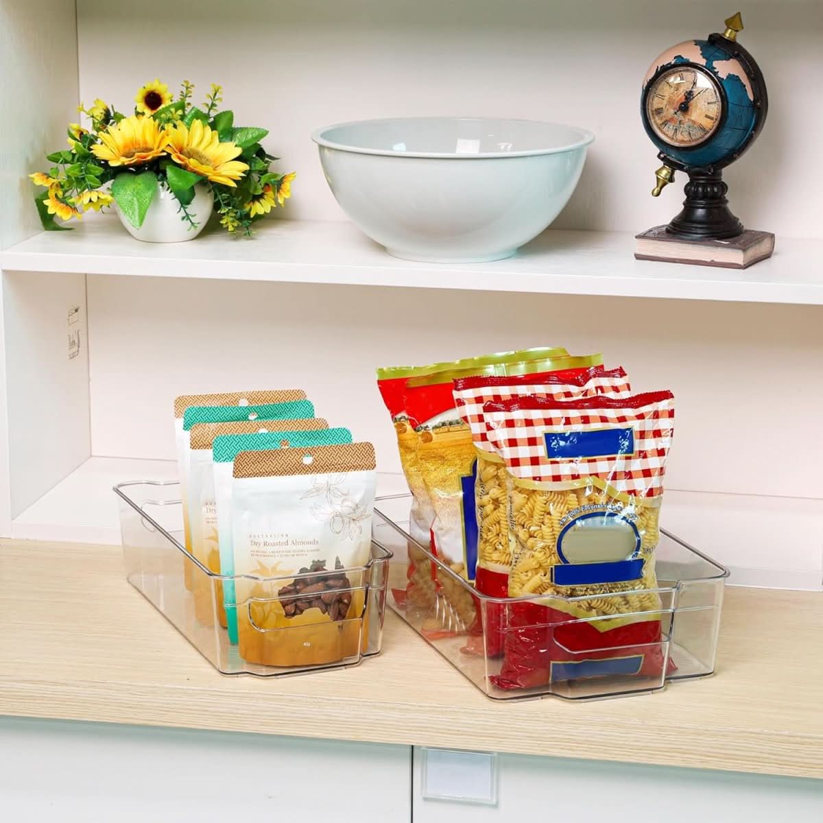 ClearStack - Transparent Kitchen Storage Boxes for Organized Refrigerators