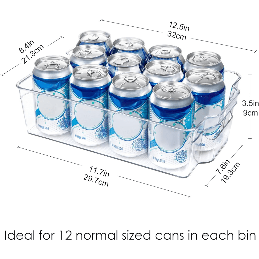 ClearStack - Transparent Kitchen Storage Boxes for Organized Refrigerators