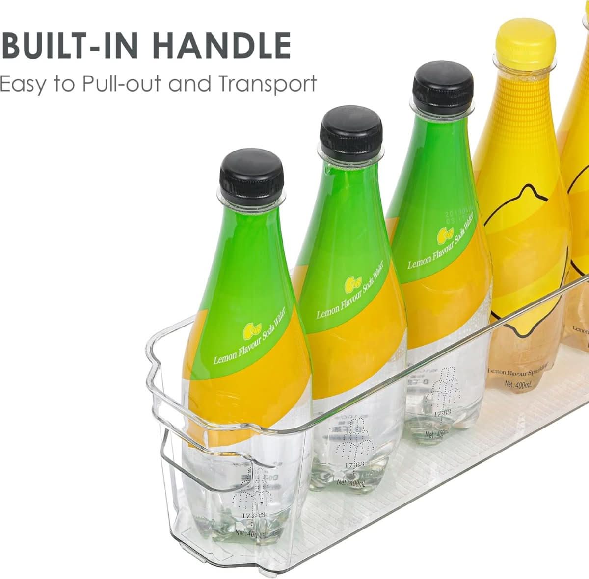 ClearStack - Transparent Kitchen Storage Boxes for Organized Refrigerators