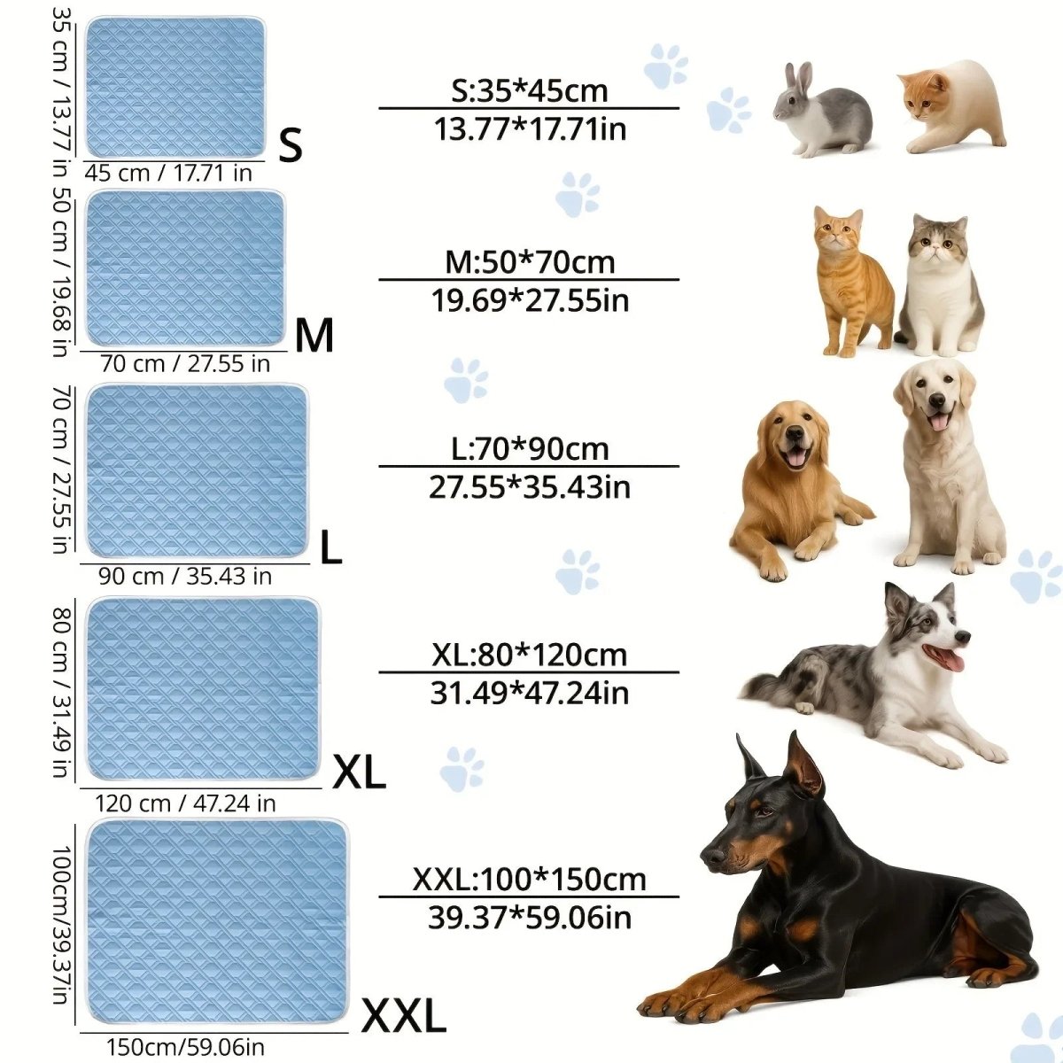 Cooling Pet Mat - ChillPaws Breathable Comfort for Dogs & Cats