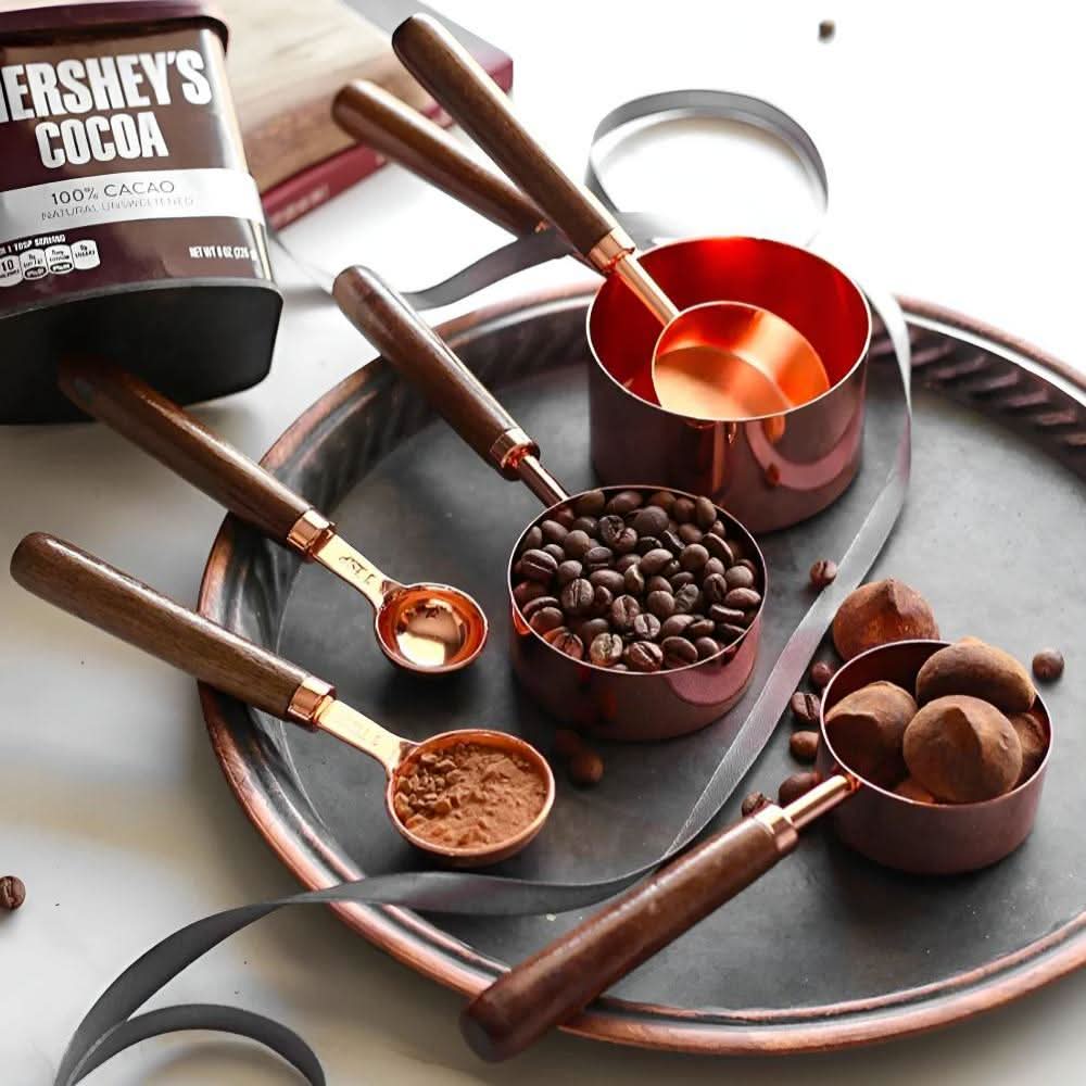 Copper Measuring Set - LuxeCraft Modern Kitchen Tools