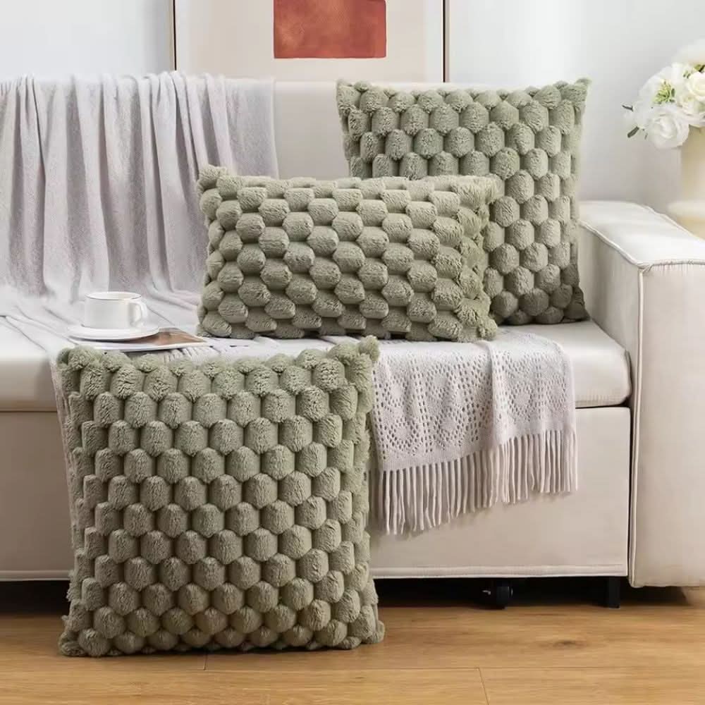 Textured Cotton Blend Pillowcase - LuxeNest