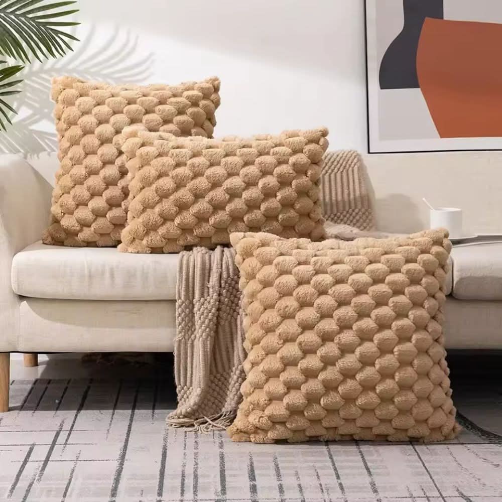 Textured Cotton Blend Pillowcase - LuxeNest