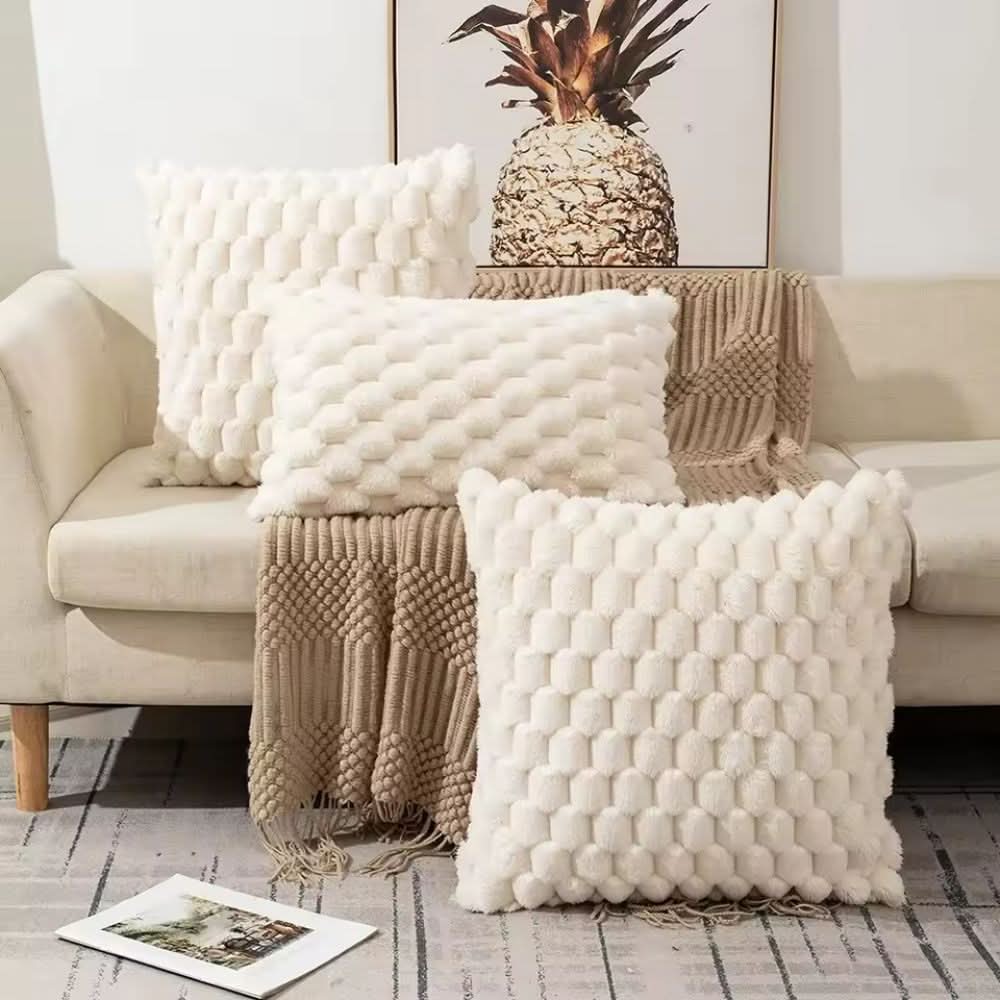 Textured Cotton Blend Pillowcase - LuxeNest