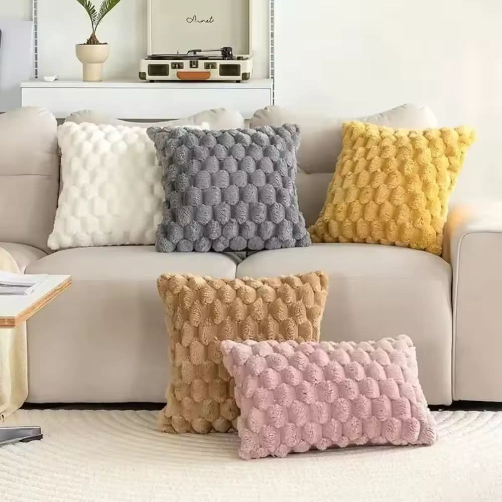 Textured Cotton Blend Pillowcase - LuxeNest