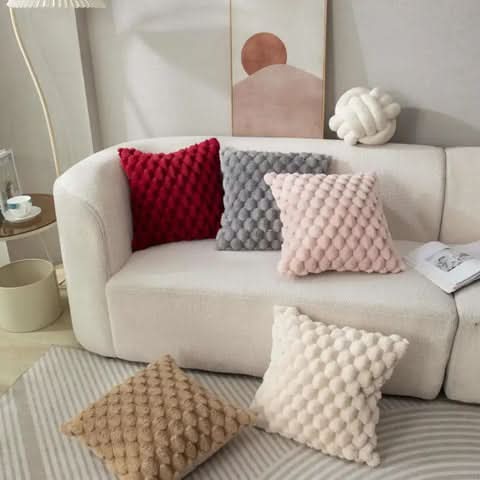 Textured Cotton Blend Pillowcase - LuxeNest