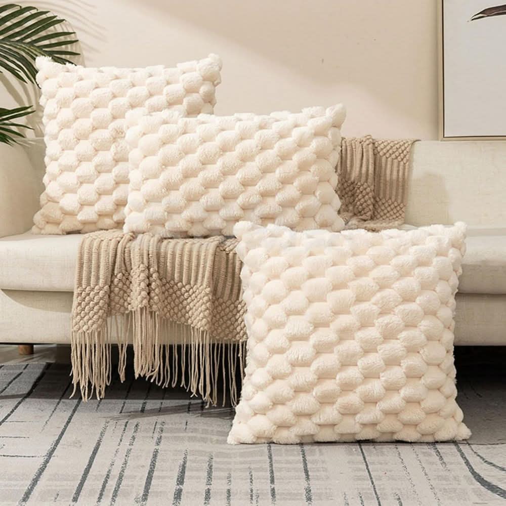 Textured Cotton Blend Pillowcase - LuxeNest