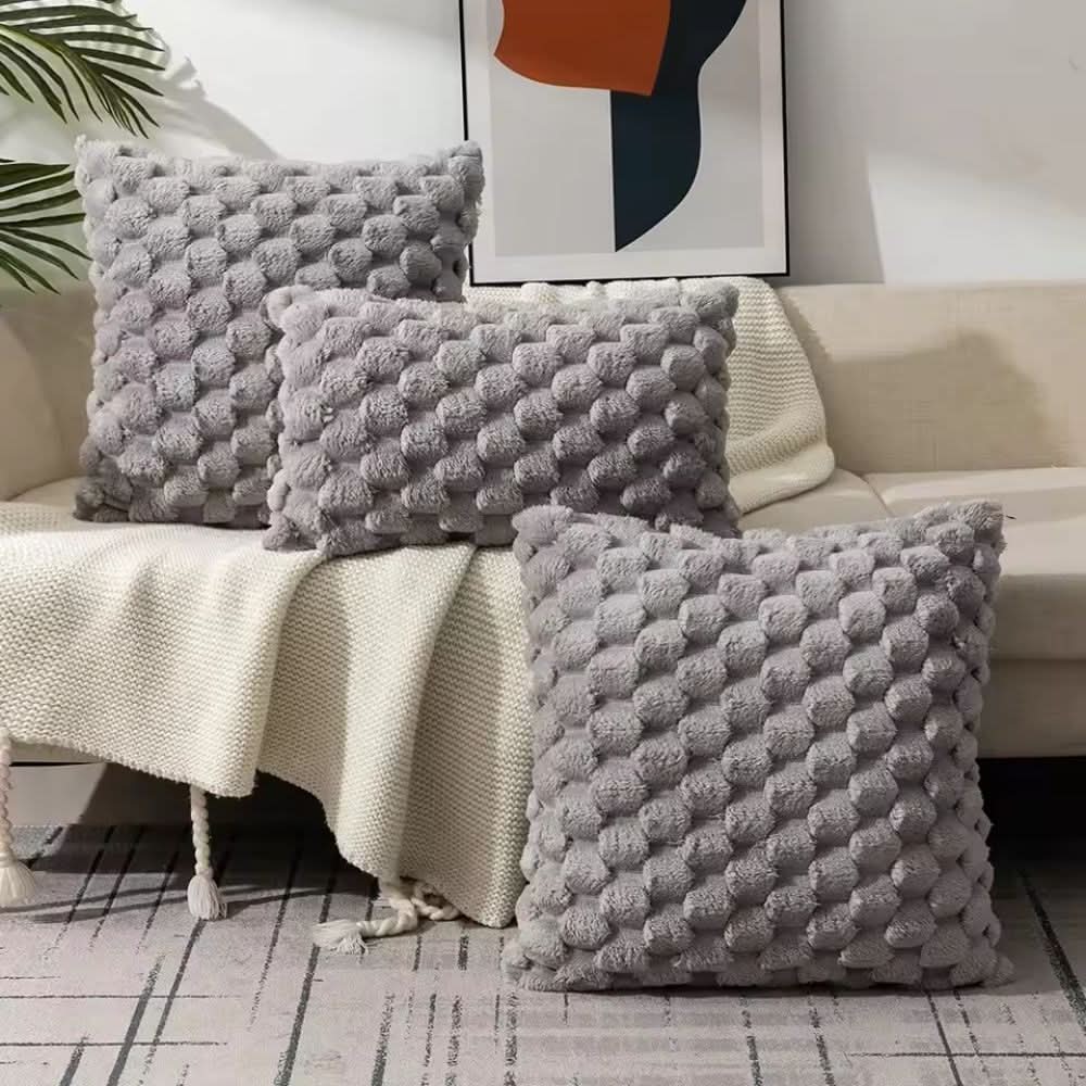 Textured Cotton Blend Pillowcase - LuxeNest
