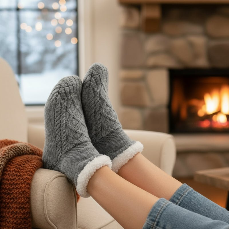 Cozy Plush House Socks - SnugNest