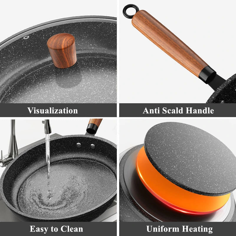 Non-Stick Frying Pan with Lid - CulinaryCraft