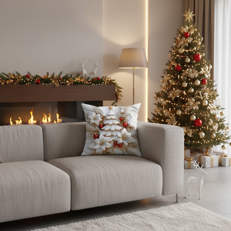 Velvet Christmas Cushion Covers - LuxeNest Set of 4